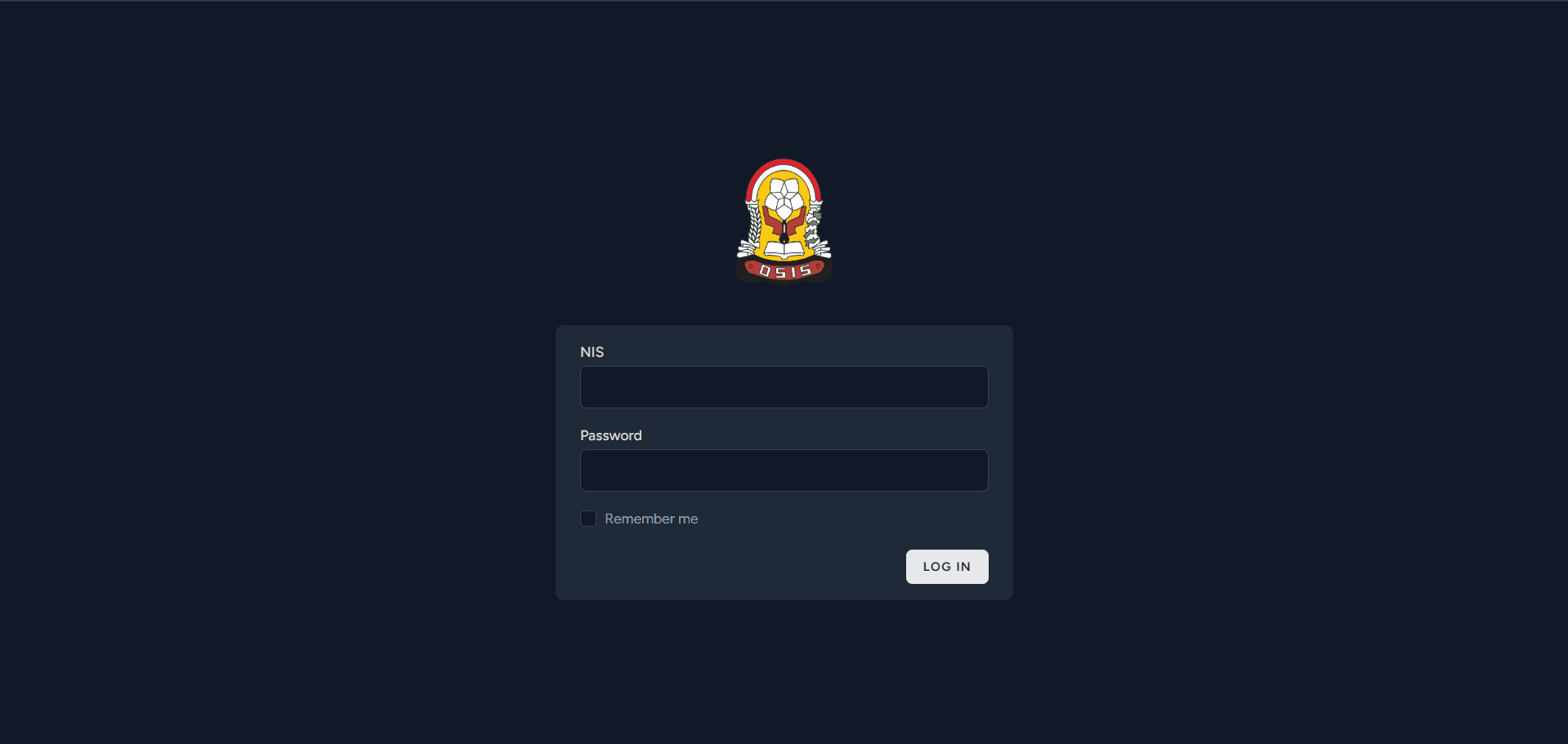 Screenshot dari Sistem Voting Pemilihan Ketua Osis