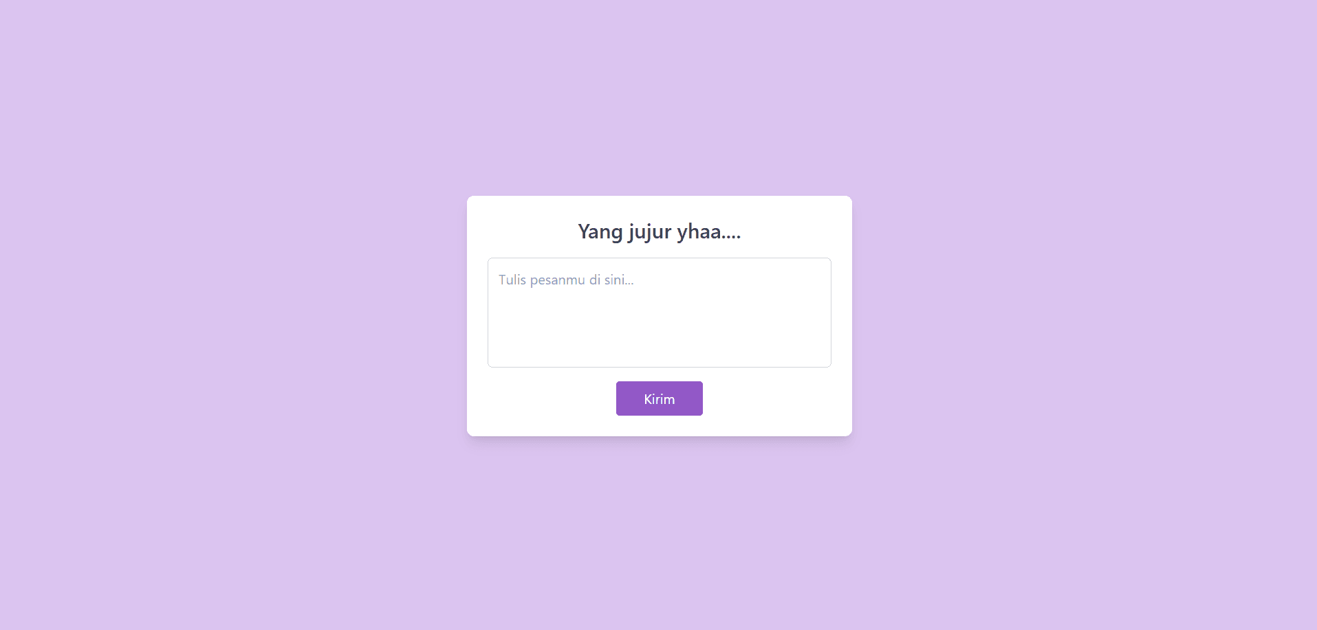 Tampilan proyek Website Ucapan Ulang Tahun #4